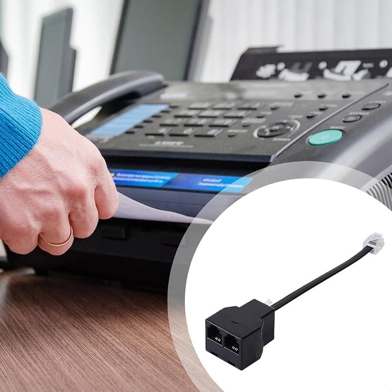 مقسم كابل الهاتف محول ثنائي الاتجاه للهاتف الأرضي وآلة الفاكس - Image 3